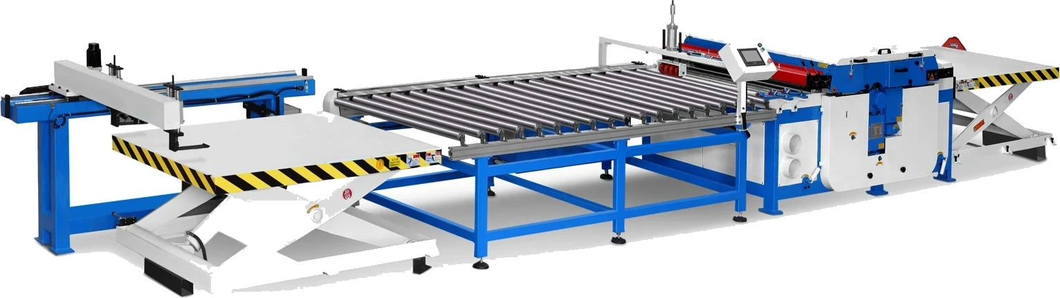 MJZD1300-L automatic infeeding and outfeeding multiple blade saw production line